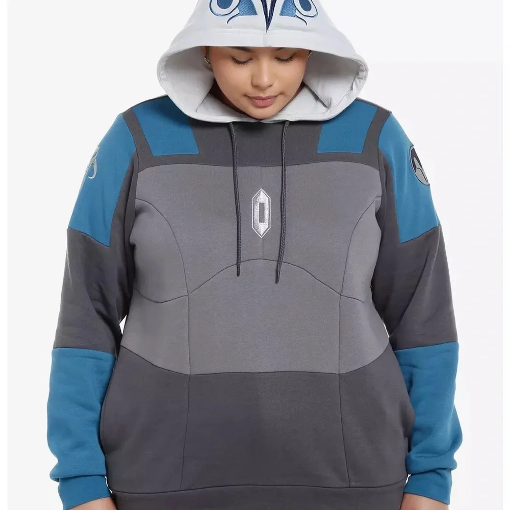 Her Universe Star Wars Bo-Katan Armor Hoodie Plus Size - Picture 13 of 13